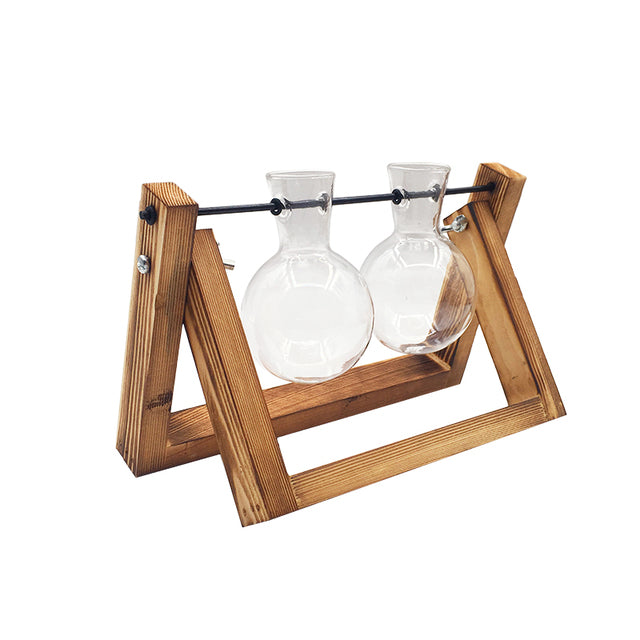 Wood Hanging Propagation Vase