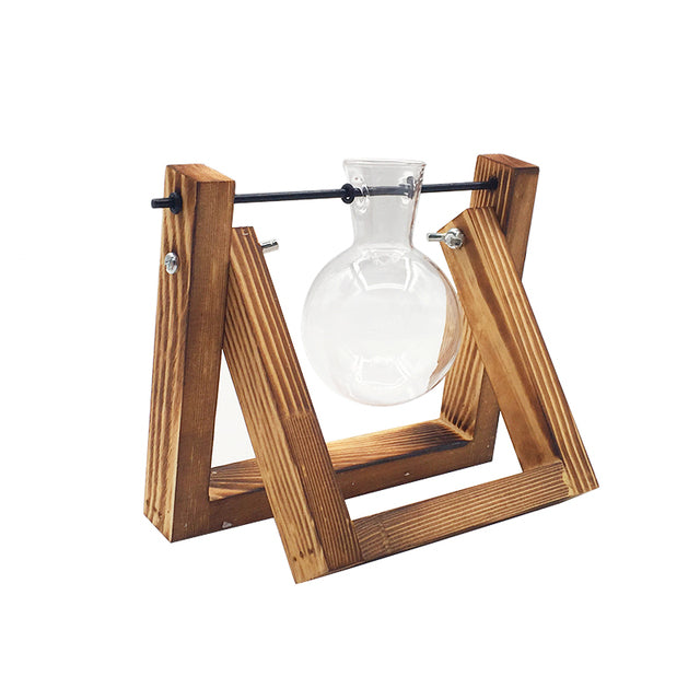 Wood Hanging Propagation Vase