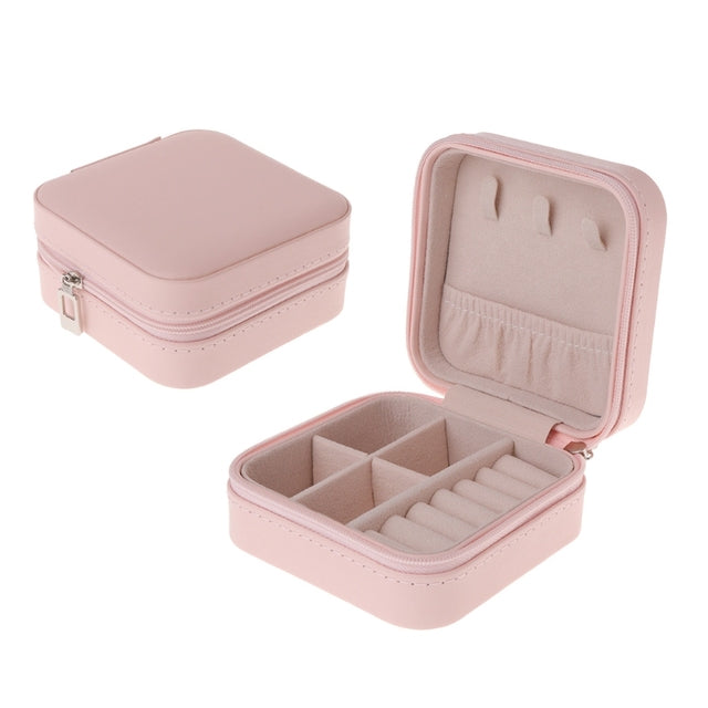 Jewelry Box Travel Case with Zipper