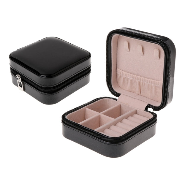 Jewelry Box Travel Case with Zipper