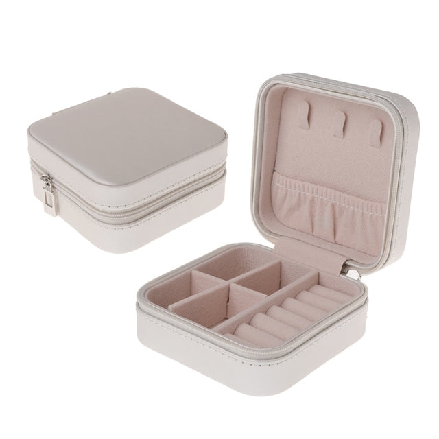 Jewelry Box Travel Case with Zipper