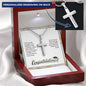 Personalized Stainless Steel Cross Necklace