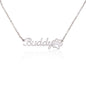 Personalized Name & Paw Print Necklace