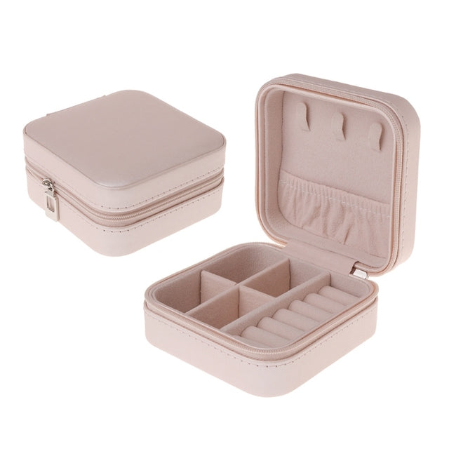Jewelry Box Travel Case with Zipper