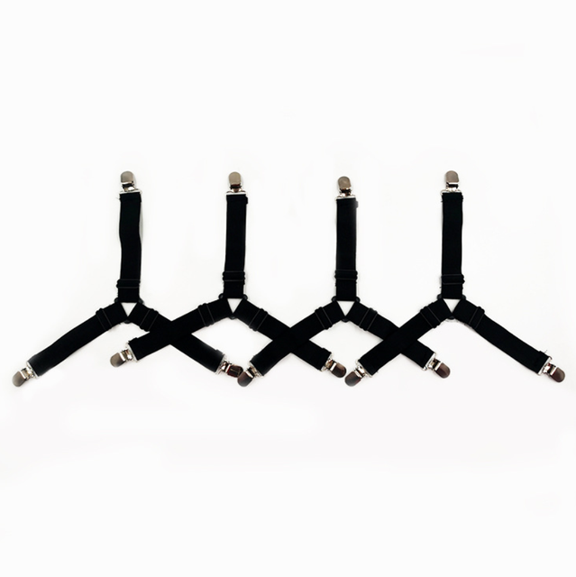Elastic Bed Sheet Gripper Fastener Clips - 4PCS/Set