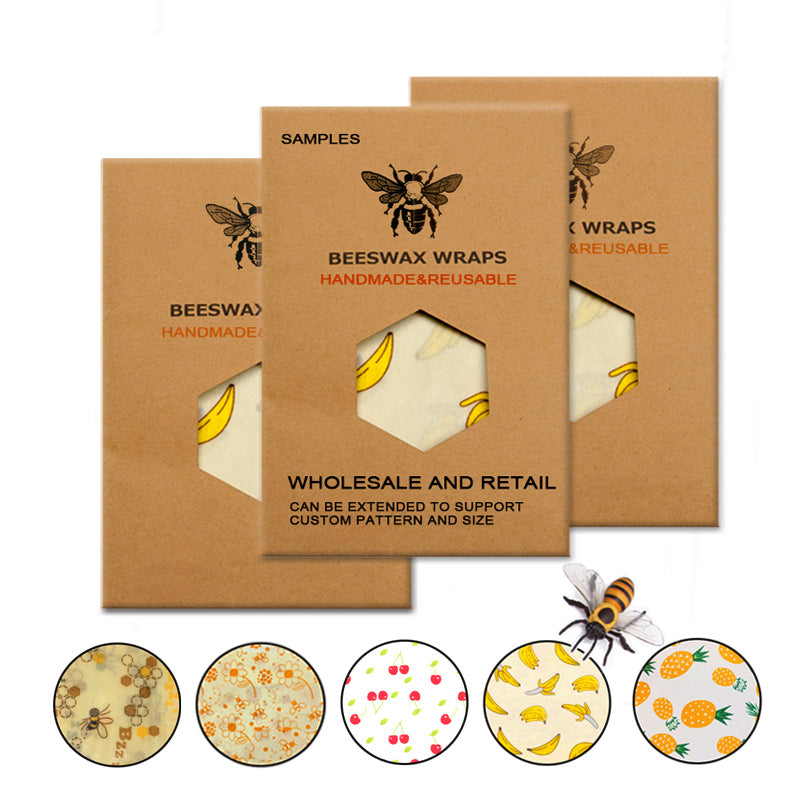 Eco Friendly Reusable Organic Beeswax Cloth Wrap