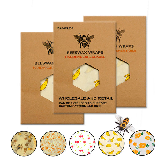 Eco Friendly Reusable Organic Beeswax Cloth Wrap
