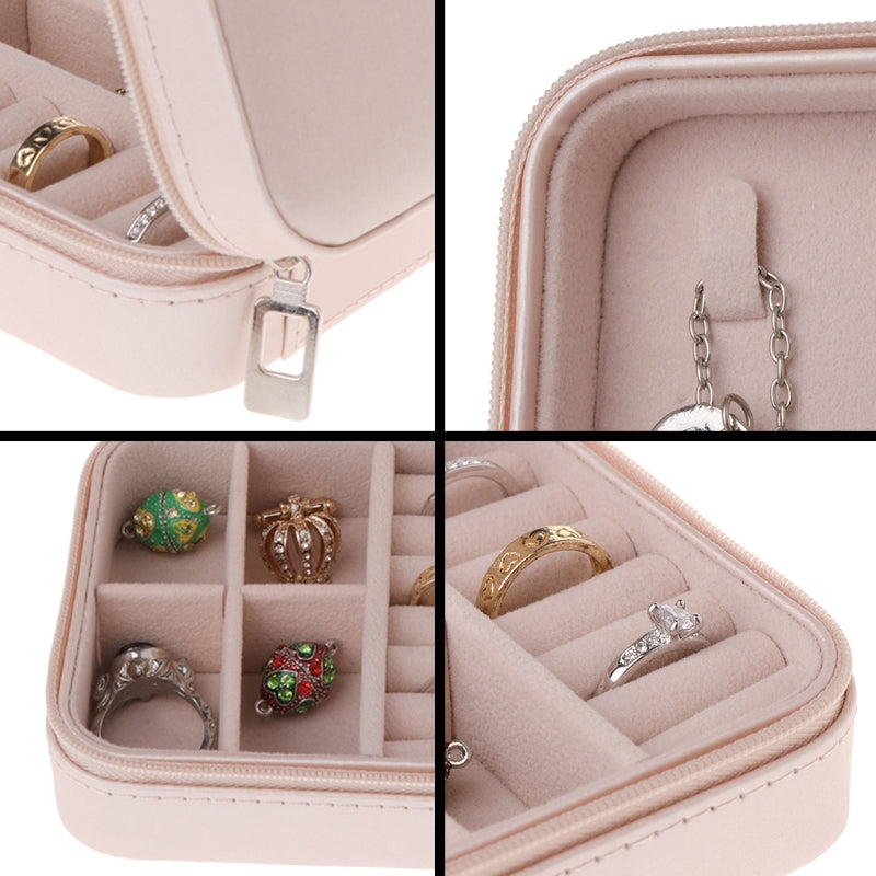Jewelry Box Travel Case with Zipper