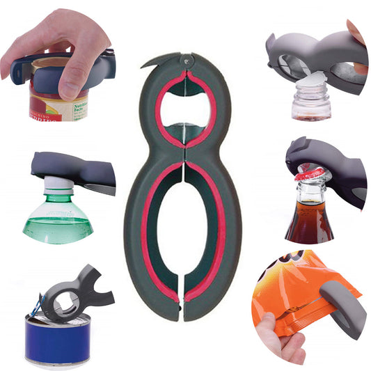 Multi-Functional 6-in-1 Bottle Opener