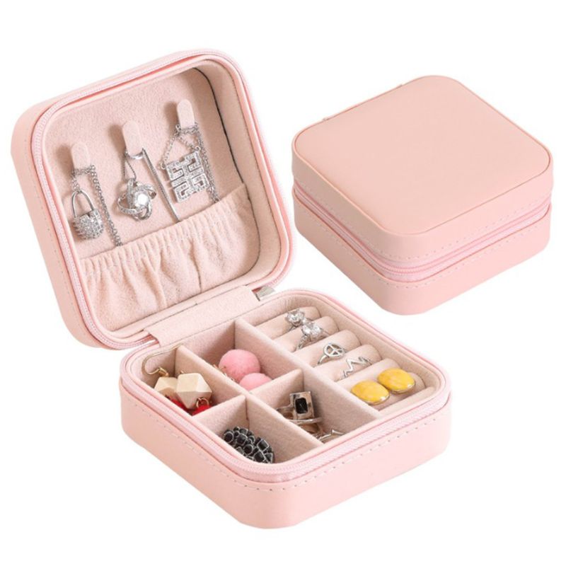 Jewelry Box Travel Case with Zipper
