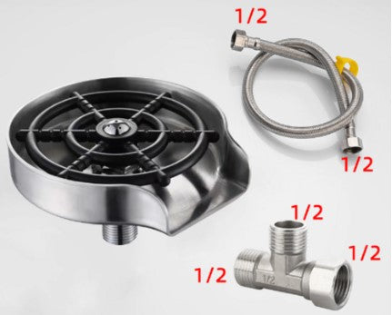Glass Rinser for Kitchen Sink Automatic Cup Washer