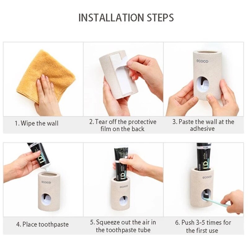 Self Adhesive Toothpaste Dispenser