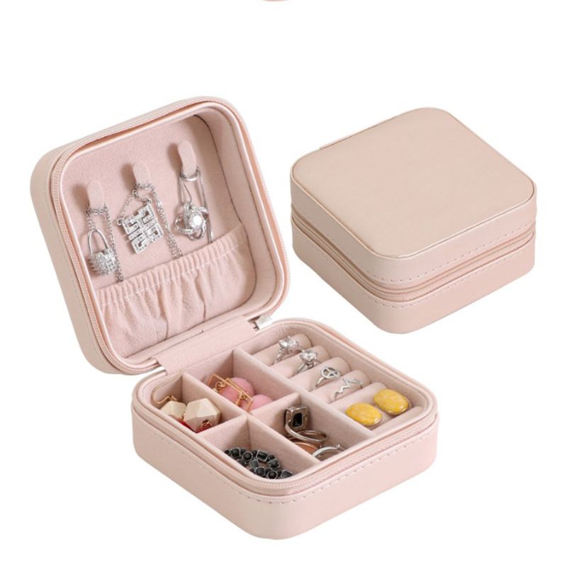 Jewelry Box Travel Case with Zipper