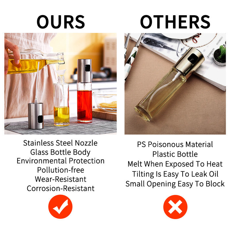 Refillable Glass Olive Oil Kitchen Mister