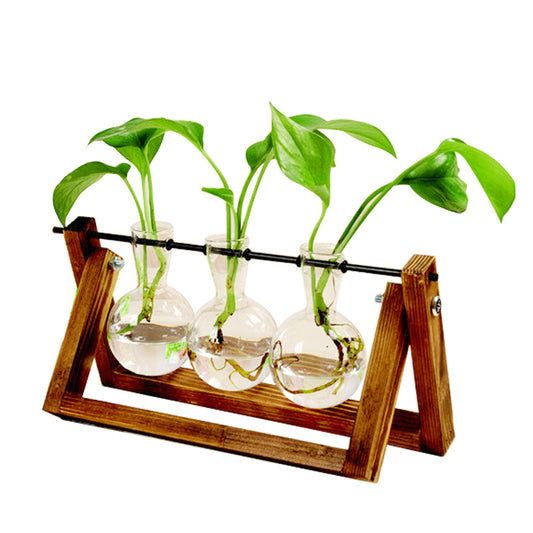 Wood Hanging Propagation Vase